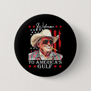 Trump Amerikas Golf-Mexiko-Präsident Trump Somber Button
