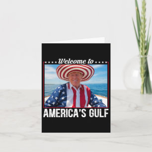 Trump Amerikas Golf-Mexiko-Präsident Trump Somber Karte