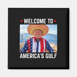 Trump Amerikas Golf-Mexiko-Präsident Trump Somber Magnet
