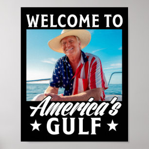 Trump Amerikas Golf-Mexiko-Präsident Trump Somber Poster