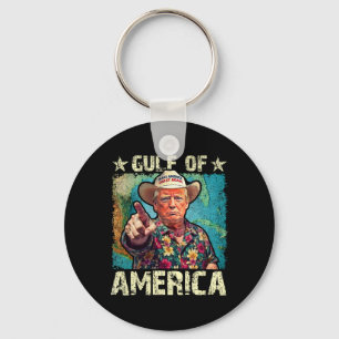 Trump Amerikas Golf-Mexiko-Präsident Trump Somber Schlüsselanhänger