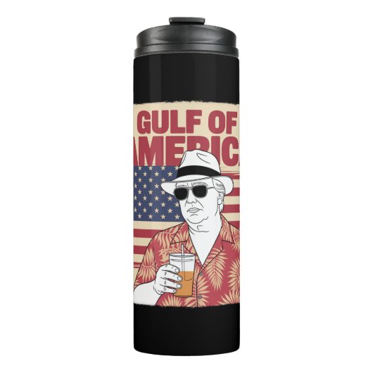 Trump Amerikas Golf-Mexiko-Präsident Trump Thermosbecher (Vorderseite)