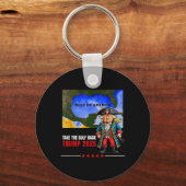 Trump Amerikas Golf nimmt den Golf-Katzenjammer Schlüsselanhänger (Vorderseite)
