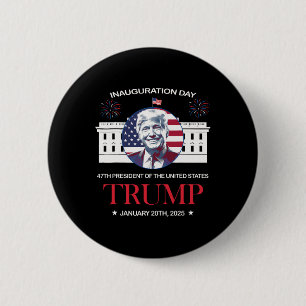 Trump Amtseinführungstag 2025 Trump 47 Trump Gewon Button
