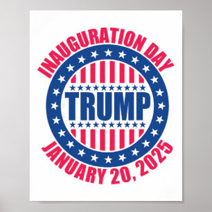 Trump Amtseinführungstag 2025 USA Patriotisch Janu Poster
