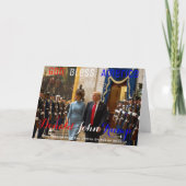Trump and Melania Joint Armed Forces Honor Guard Karte (Vorderseite)