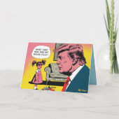 Trump and Toddlers Greeting Card Feiertagskarte (Rückseite)