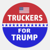 Trump-Anhänger Runder Aufkleber (Vorderseite)