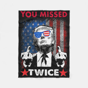 Trump-Anschlag Versuch Trump 2025 Sie haben zweima Fleecedecke