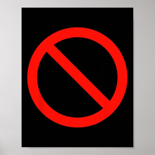 Trump - Anti Trump Poster (Vorne)