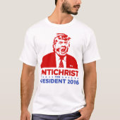 TRUMP ANTICHRIST für PRÄSIDENT 2016 - Männeroberse T-Shirt (Vorderseite)