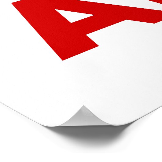 TRUMP ANTICHRIST Poster 2017 (Ecke)