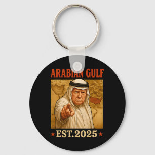 Trump Arabischer Golf 2025 Der sonnige Trump-Golf  Schlüsselanhänger
