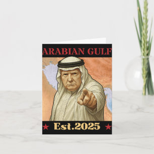 Trump: Arabischer Golf 2025 - Funny Trump Golf of  Karte