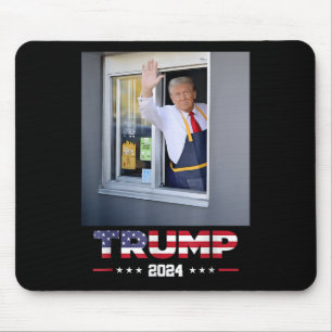 Trump arbeitet mit Trump, der französischen Fries  Mousepad