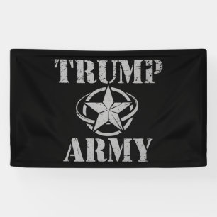 Trump Armee 47. US-Präsident Vintage Retro Banner