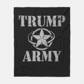 Trump Army 47. US-Präsident Vintag Retro Fleecedecke (Vorderseite)