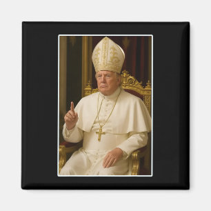 Trump As Vatican Church Pope Trump Funny Vatican C Magnet