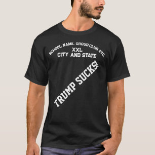 Trump Athletic Sport Template City Staat School T-Shirt