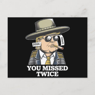 Trump Attentatsversuch Trump 2024 Sie haben verpas Postkarte