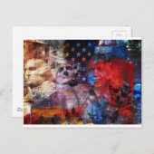Trump auf dem Berg Rushmore Postkarte (Vorne/Hinten)