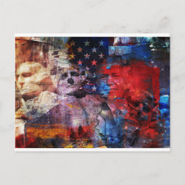 Trump auf dem Berg Rushmore Postkarte