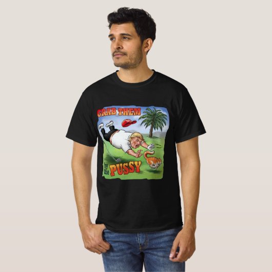 Trump auf dem Golfplatz T-Shirt (Vorne ganz)