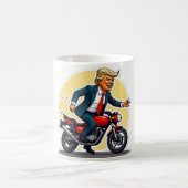 Trump auf Hog | Trump Gift Classic Tasse, 11 oz Verwandlungstasse (Mittel)
