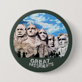 Trump auf Rushmore Button (Vorderseite)