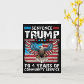 Trump auf vier Jahre Gemeinschaftsdienst Trump 202 Karte (Gelbe Blume)
