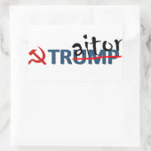 Trump-Aufkleber Rechteckiger Aufkleber (Tasche)