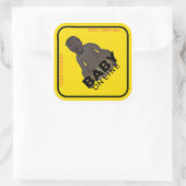 Trump-Baby Online-Aufkleber Quadratischer Aufkleber (Tasche)