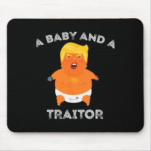 Trump Baby und eine Verräterin Meme Funny Mousepad