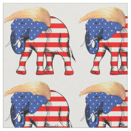 Trump Bad Hair Elephant Präsident ZSSG Stoff