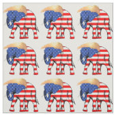 Trump Bad Hair Elephant Präsident ZSSG Stoff (Muster)
