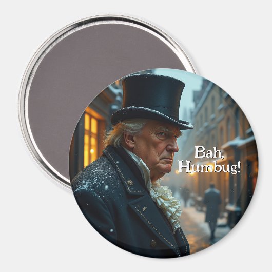 Trump Bah Humbug Magnet (Vorderseite/Rückseite)