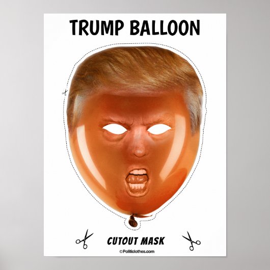 Trump Balloon Halloween Mask Poster (Vorne)