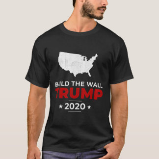 Trump baut die Mauer Pro USA Konservativ Vintage  T-Shirt