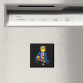 Trump baut ein Wall-T-Shirt Magnet (In Situ (Geschirrspüler))