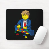 Trump baut ein Wall-T-Shirt Mousepad (Mit Mouse)