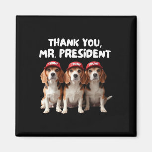 Trump-Beagle für Trump-Unterstützer Downer Man Wo Magnet
