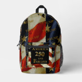 TRUMP BEDRUCKTER RUCKSACK (Vorderseite)