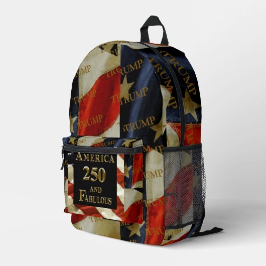 TRUMP BEDRUCKTER RUCKSACK (Rückseitige Ecke Rechts)