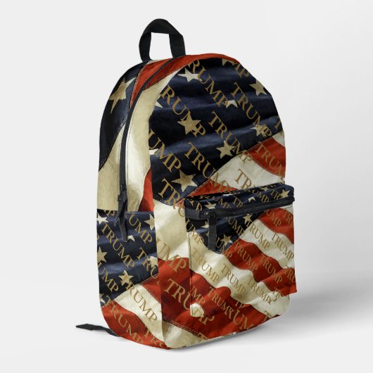 TRUMP BEDRUCKTER RUCKSACK (Rückseitige Ecke links)