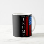 Trump Behalte Amerika Großes 2020 Kaffeetasse (VorderseiteRechts)