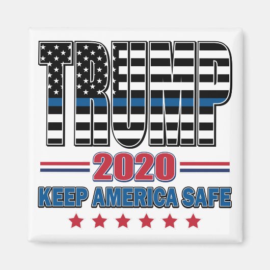 TRUMP - Behalten Amerika sicher Magnet (Vorne)