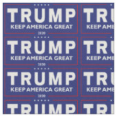 Trump Behielt Amerika Great 2020 Blue Background Z Stoff (Nahaufnahme)