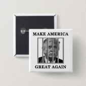 Trump Behind Bars Button (Vorne & Hinten)