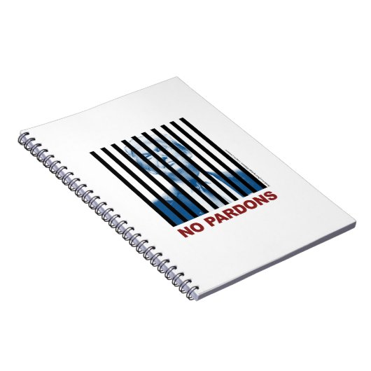 Trump Behind Bars — keine Pardons 3 Notizblock (Rechte Seite)