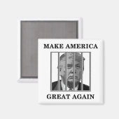 Trump Behind Bars Magnet (Vorderseite/Rückseite)